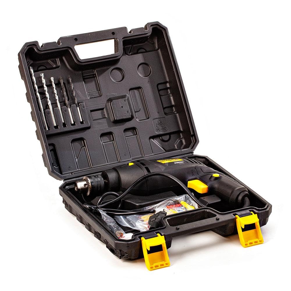 ブラック えみ様 HAMMER FURADEIRA IMPACTO PARAFUSADEIRA 500W + KIT FERRAMENTAS